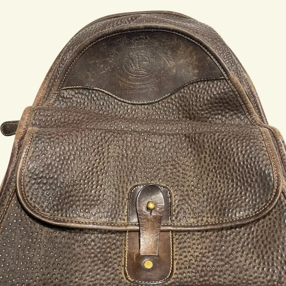 Vintage Ghurka Rucksack No 33 Brown Tumbled Leather Backpack Marley Hodgson USA